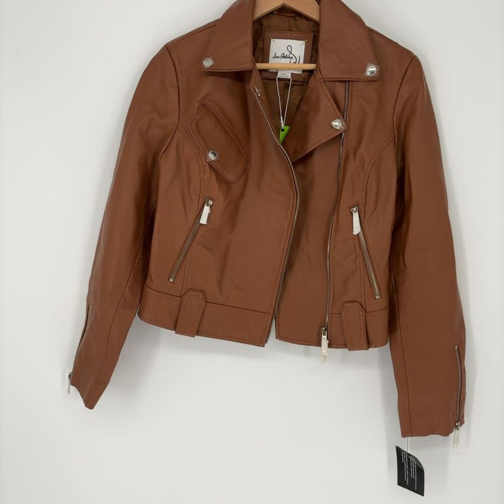 Sam Edelman Leather Moto Jacket in Multicolor